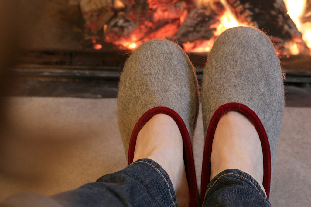 A long way to buy felt slippers