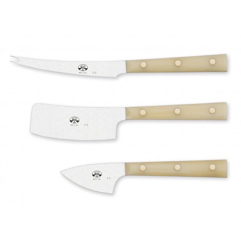 BERTI チーズナイフ3本セット 木製ボックス入り Berti Knife S/3 Cheese Knives in wood box – MATCH • Made in